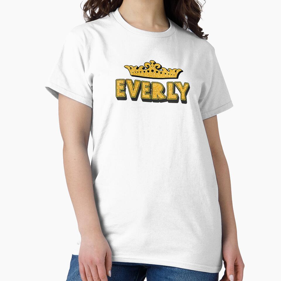 Everly Personalized Funny Custom Name Crown Design by Watsonarts