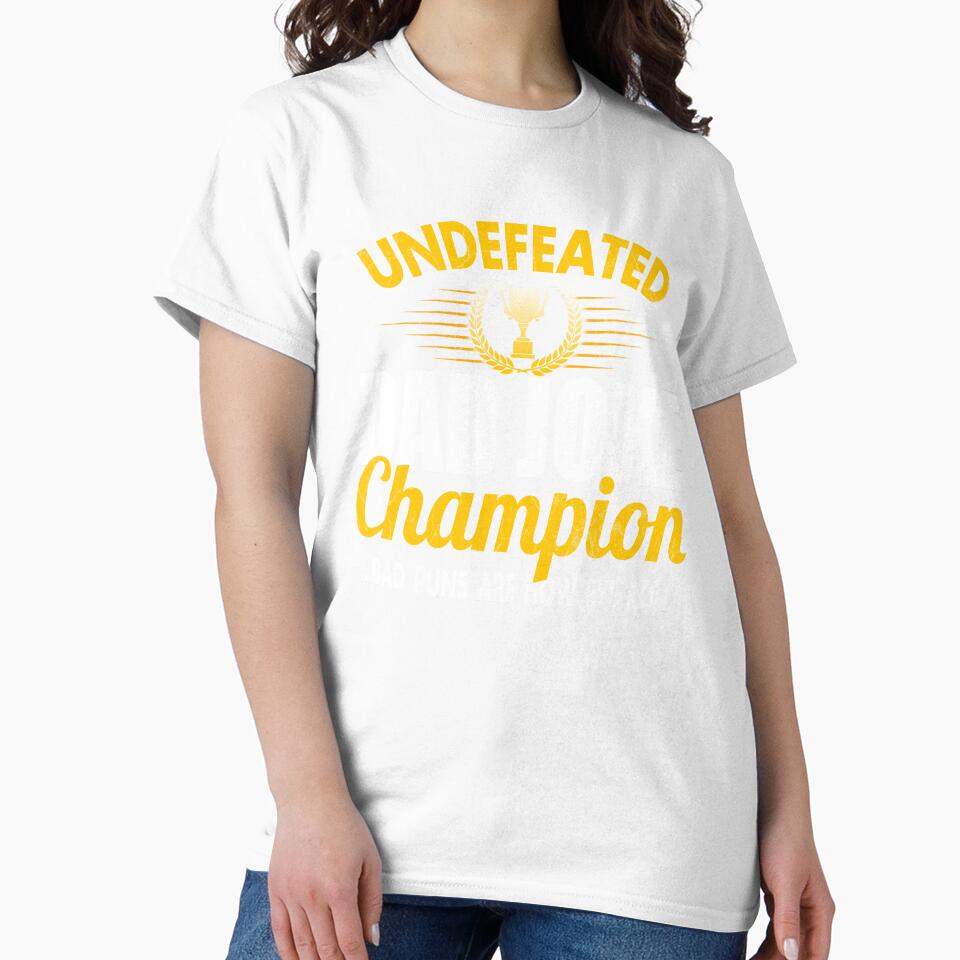 Mens Dad Joke Champion Gifts funny father's day gift, bad puns by Simeon Dorelus Unisex , , , Long Sleeve Tee