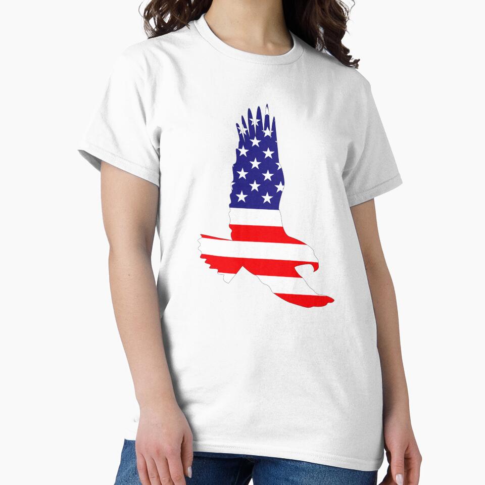 American Eagle and Flag by artistoutfitter
