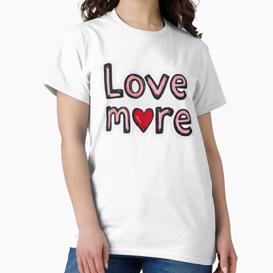 Love More Pink Text by PamLeeDesign
