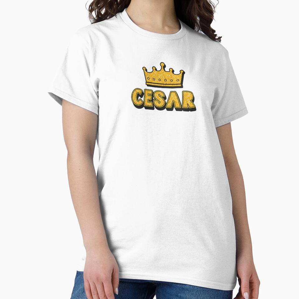 Cesar Personalized Name With Crown - Cool & Funny Custom Gift for Men and Boys by Oussinc
