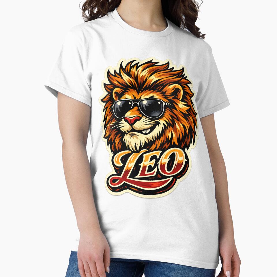 Leo – Personalized Cartoon Name Design with Cool Mascot by AlexLineArt