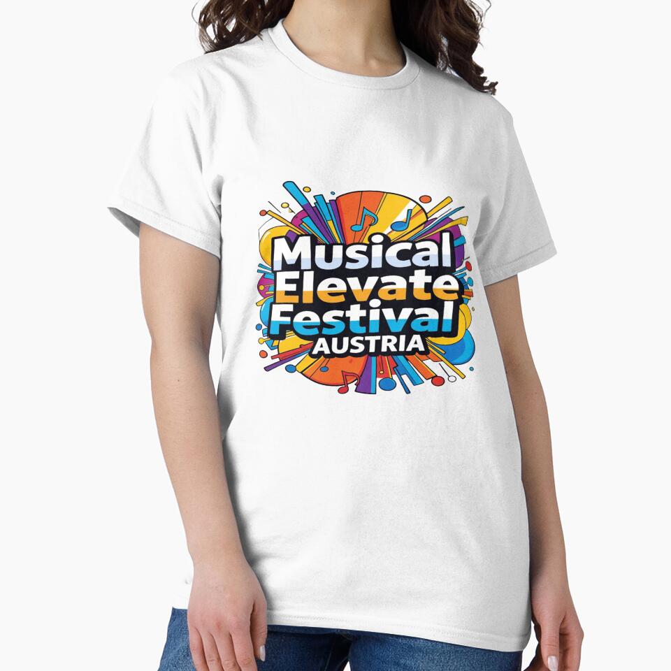 Musical Elevate Festival Austria T-Shirt | Colorful Music Festival Graphic Tee | Concert Lover Shirt | Vibrant Music Event Design by Sushikidsntod