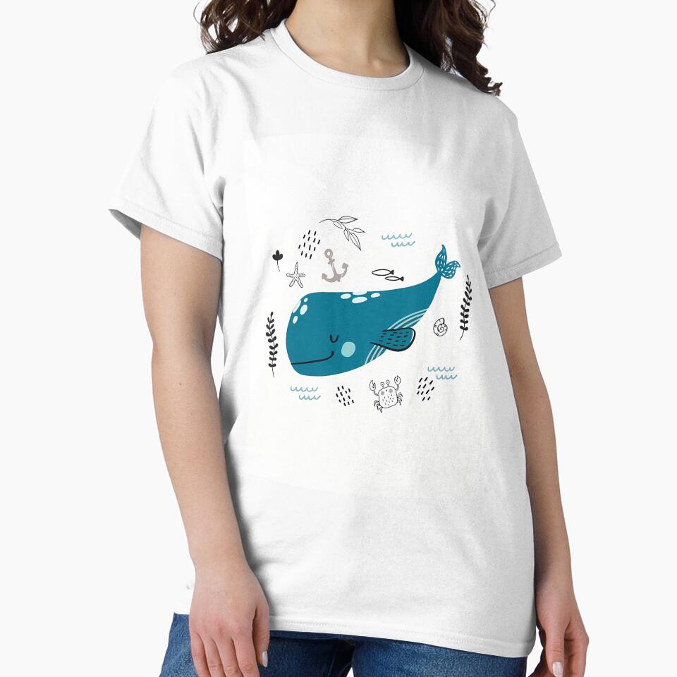 Hand Drawn Whale by HelloWorldRei