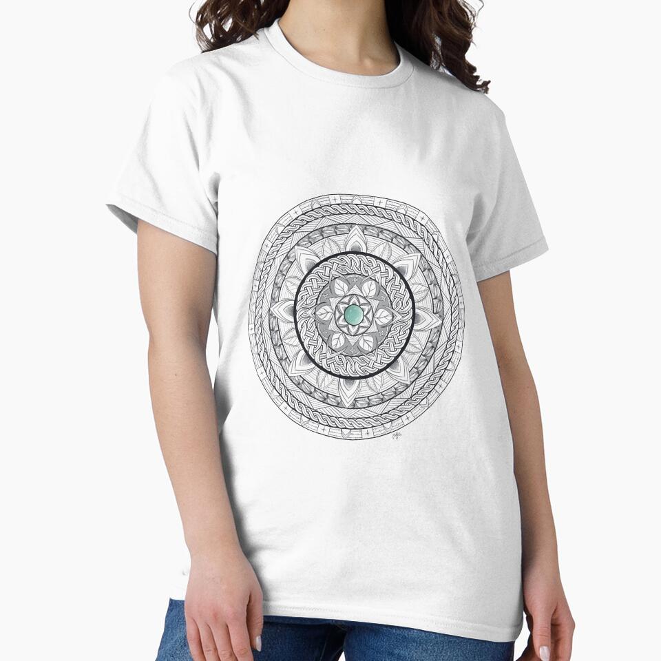 Mandala with Blue Gem by Woven Lexicon