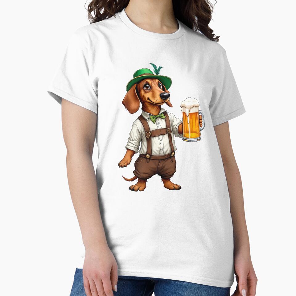 Dachshund Dog Prost by TeeARTHY