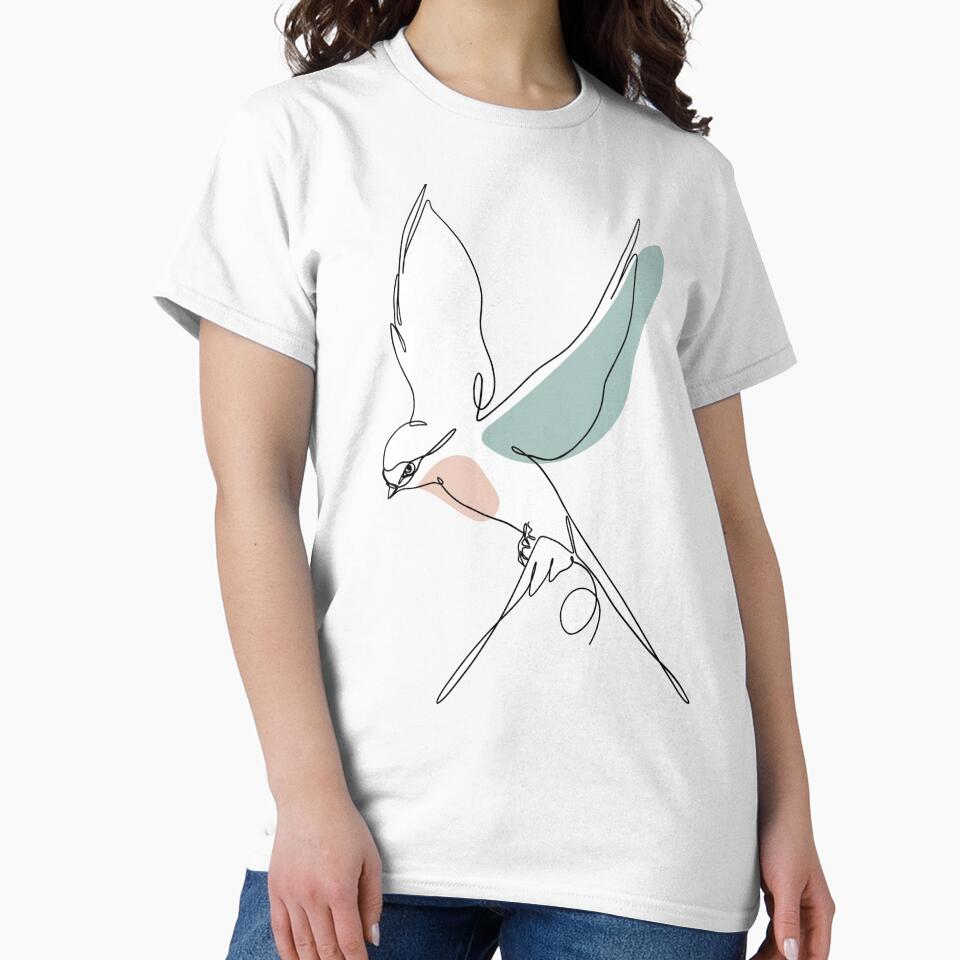 Bird Flying Line Art by JustBeCoooool