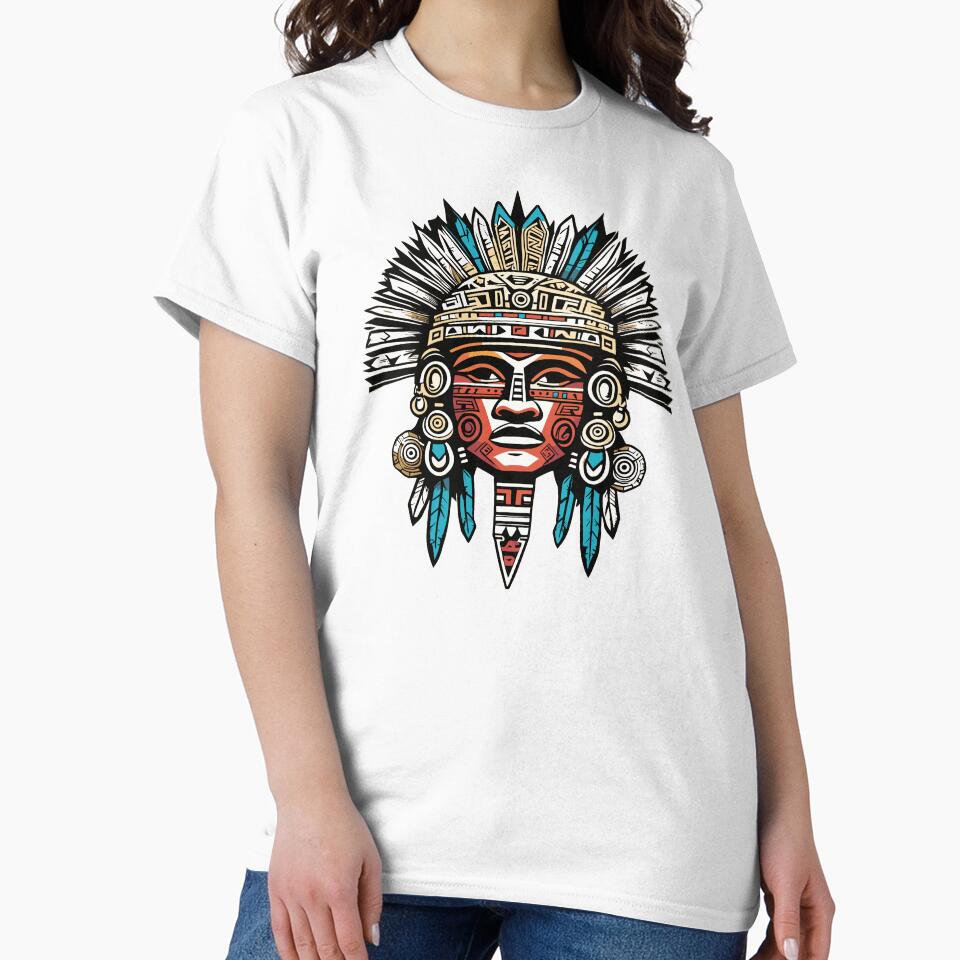handsome aztec tribal man potrait by Dhirendra Rajpurohit