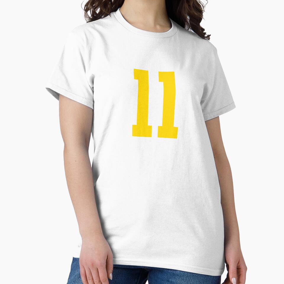 Bold Yellow Sports Number 11 by NECHSTORE