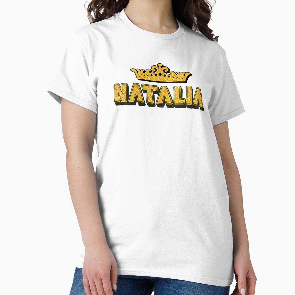 Natalia Personalized Funny Custom Name Crown Design by Watsonarts