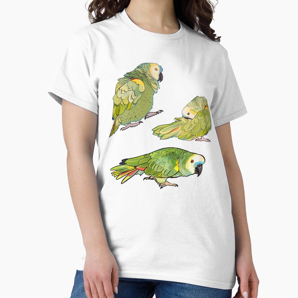 Blue Fronted Amazon Parrot Sticker Pack by Zurickdesigns