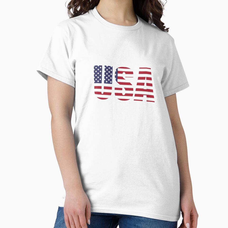 USA Classic T-shirt by DesignDreamerr