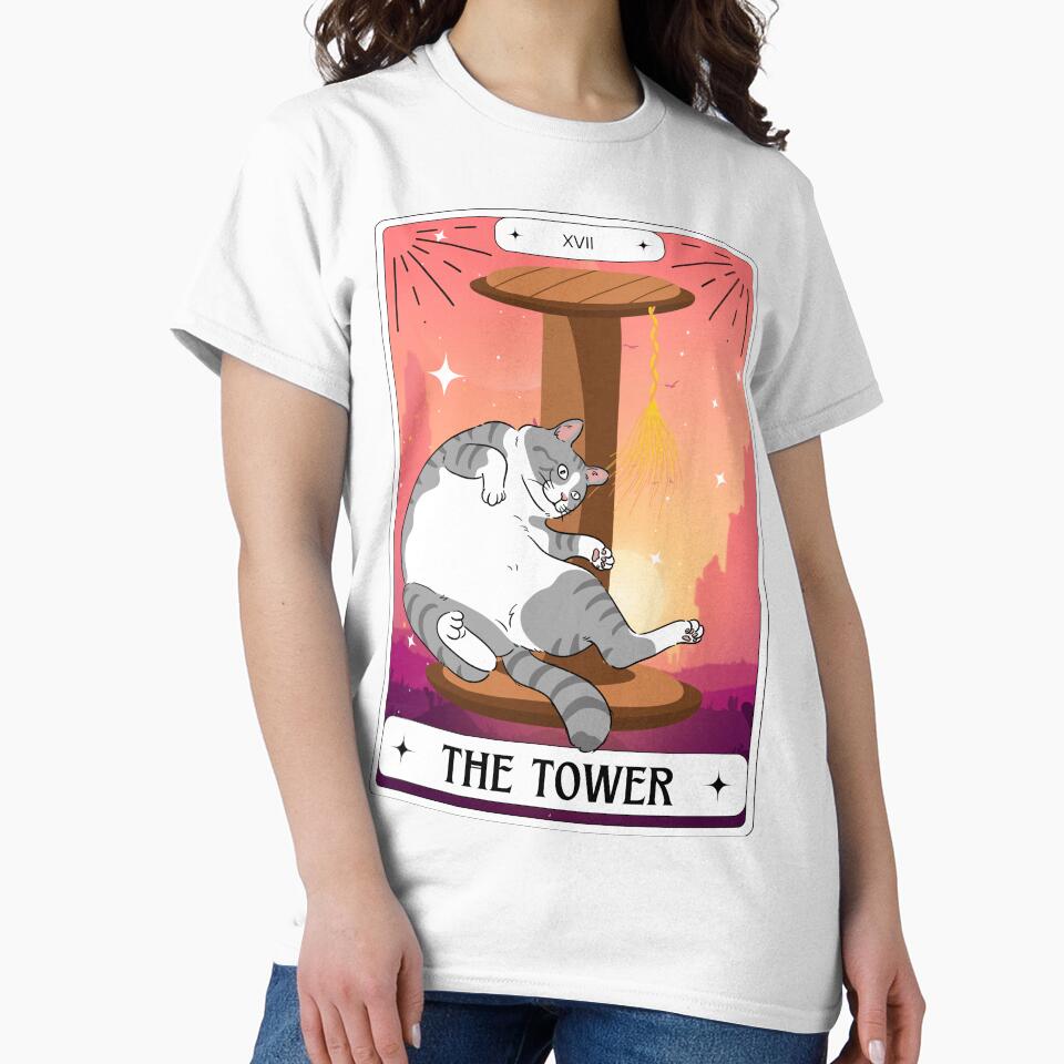 Tarot Card Tabby Cat The Tower by BettySpicer