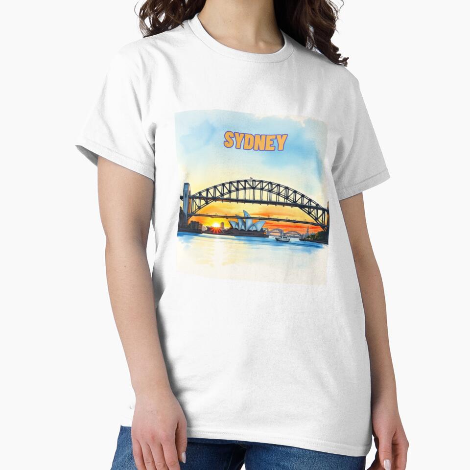 I Love Sydney by ArtsyTeegee Unisex , , , Long Sleeve Tee