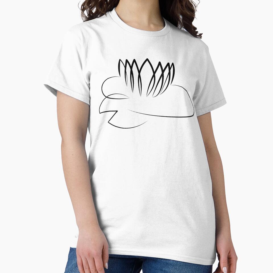 Water Lily Minimal Art | One Line Drawing | One Line Art by One-Line-Artist