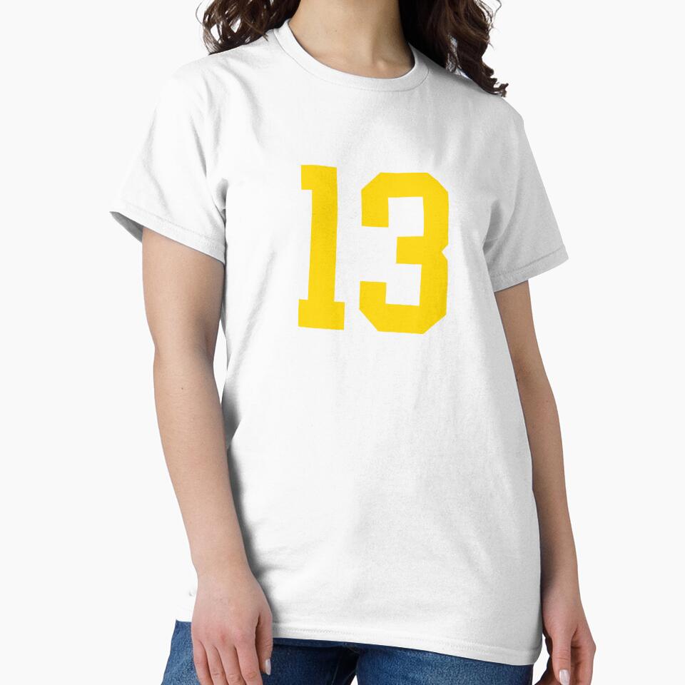 Bold Yellow Sports Number 13 by NECHSTORE