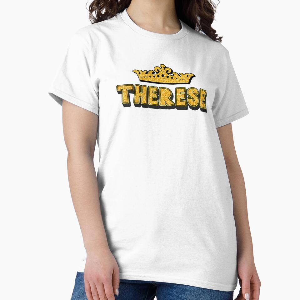 Therese Personalized Funny Custom Name Crown Design by Watsonarts
