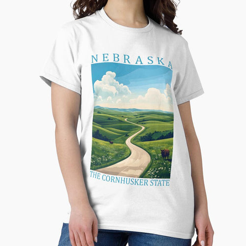 27 Nebraska Travel Poster by Lucy Goosy Art