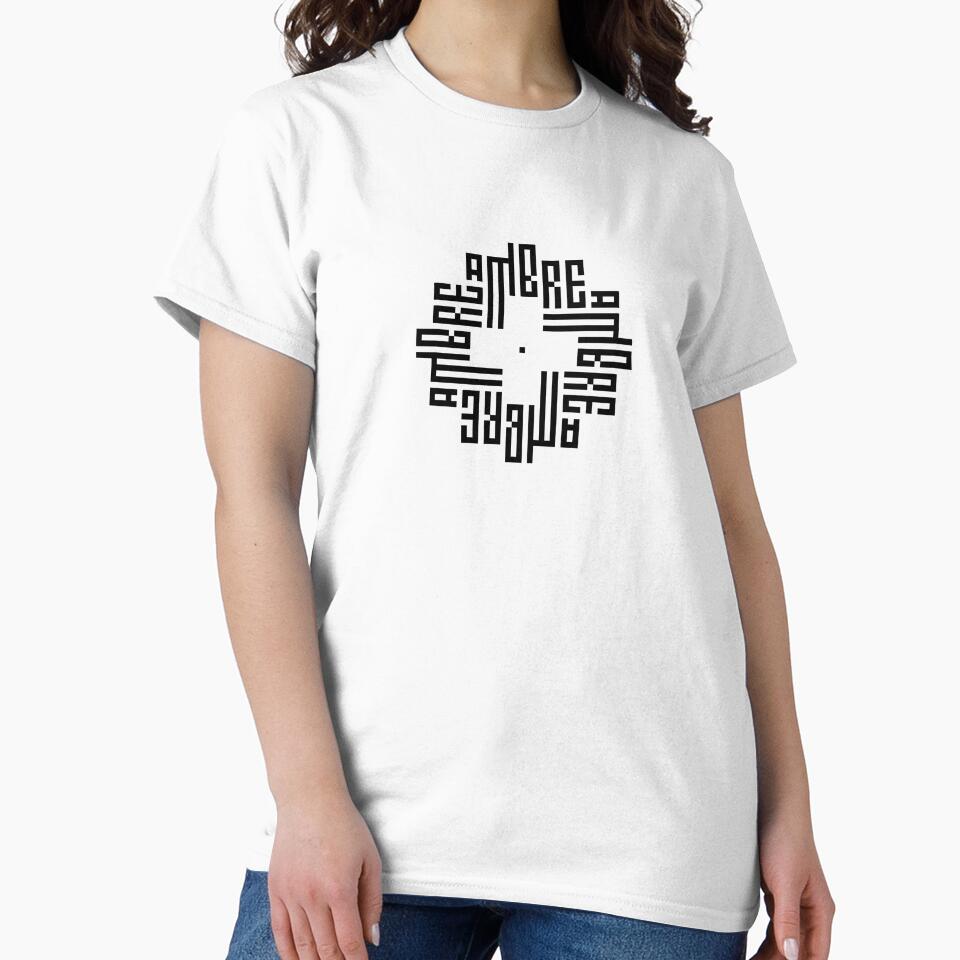 AMBRE | Black  | Modern Geometric Kufi Calligraphy | From Name to Art by FOR YOUR NAME