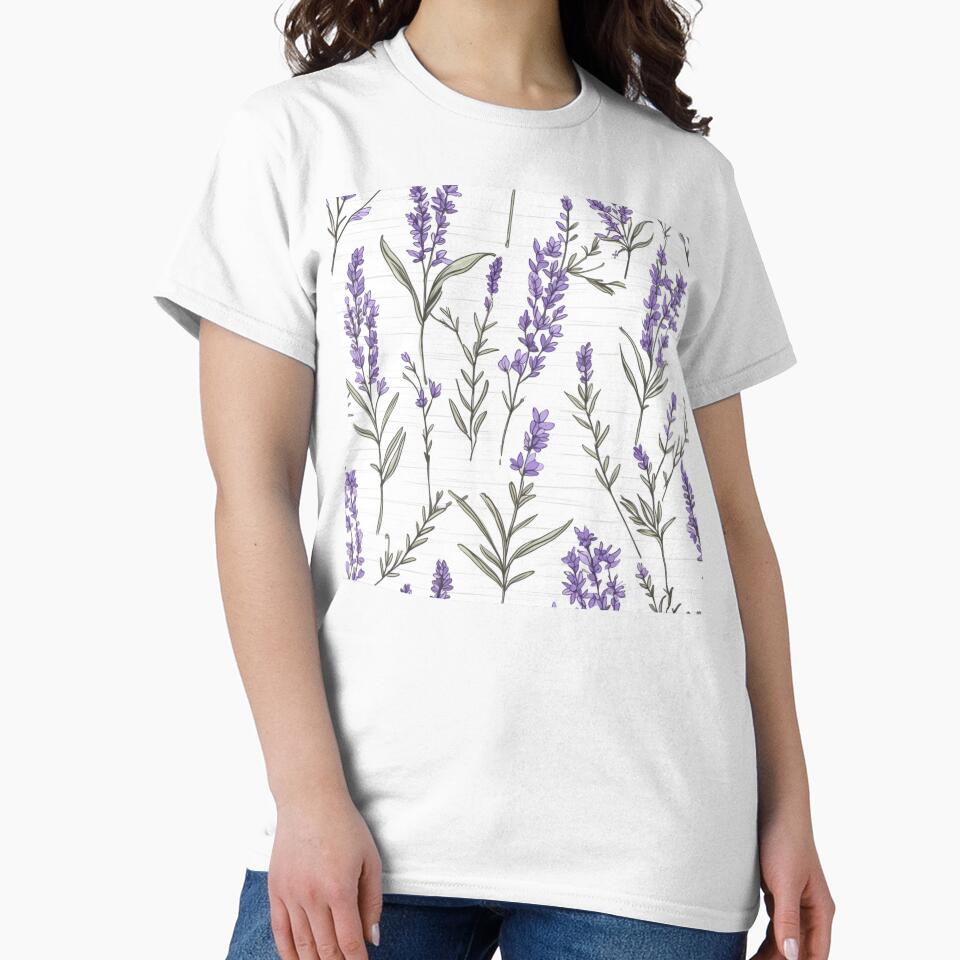 Hand Drawn Lavender Pattern by Just-Flowers