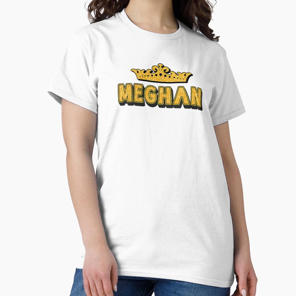 Meghan Personalized Funny Custom Name Crown Design by Watsonarts