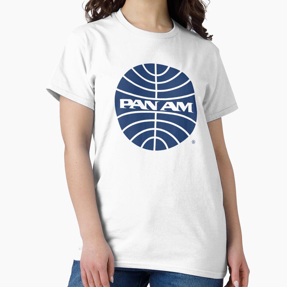 Pan Am Mid 1950s Globe Inverted by Pan American World Airways, Inc. Unisex , , , Long Sleeve Tee