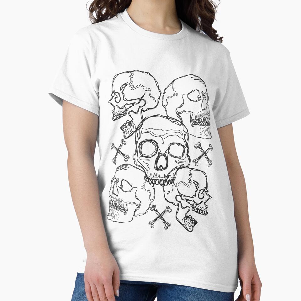 Skull and Bones line art by Soumita