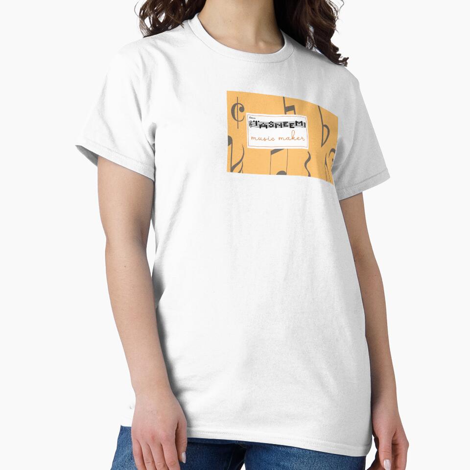 Musical notes personalised orange by HalunaHappy