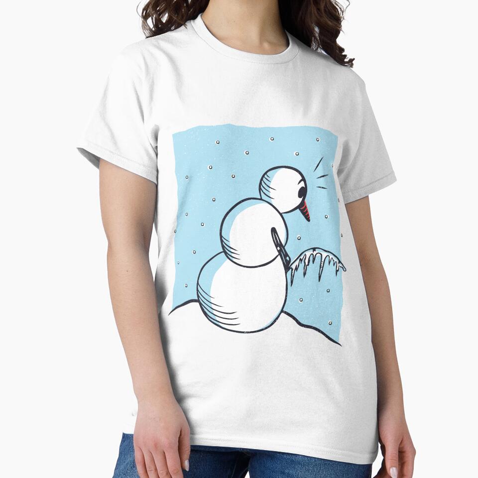 Snowman Peeing by bennetthuskers