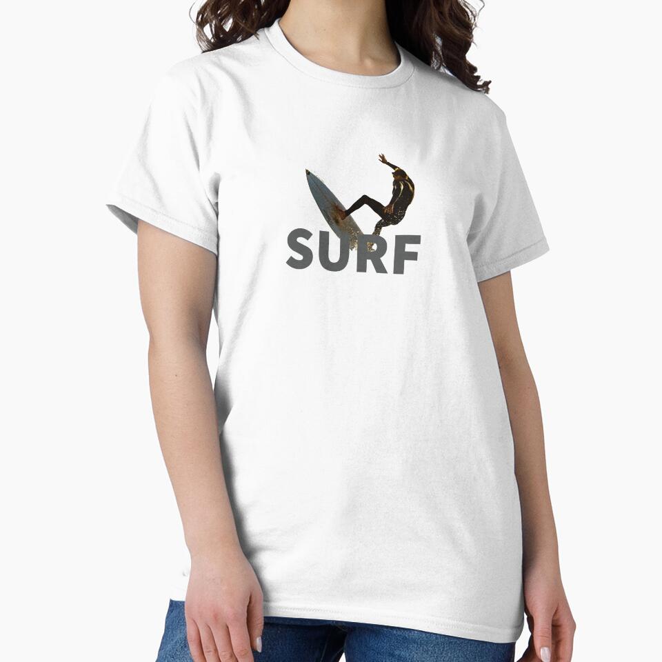 SURF - SURFING - MINIMALIST - MINIMAL - SURF RETRO by Tropical Blood Unisex , , , Long Sleeve Tee