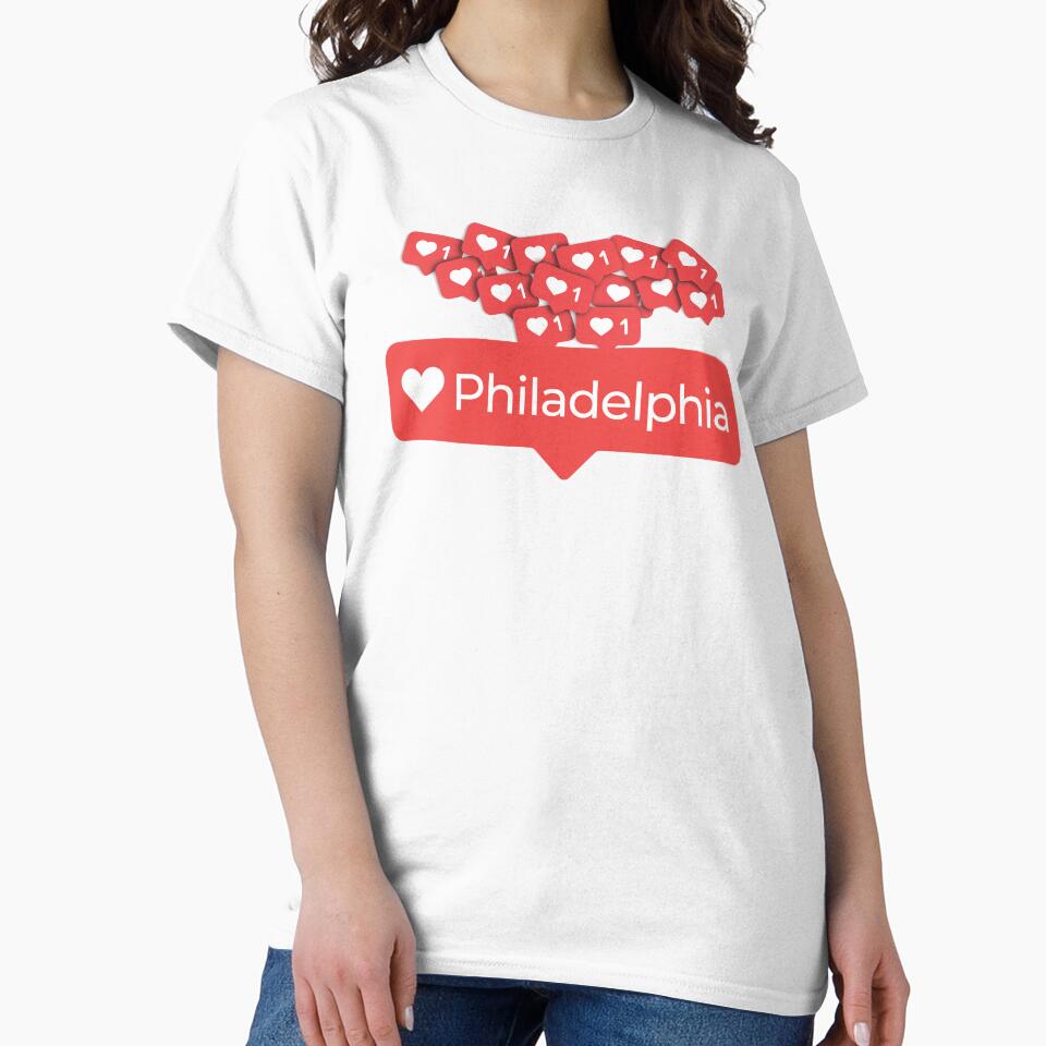 Love My Philadelphia Pennsylvania Notification Hearts by elhefe