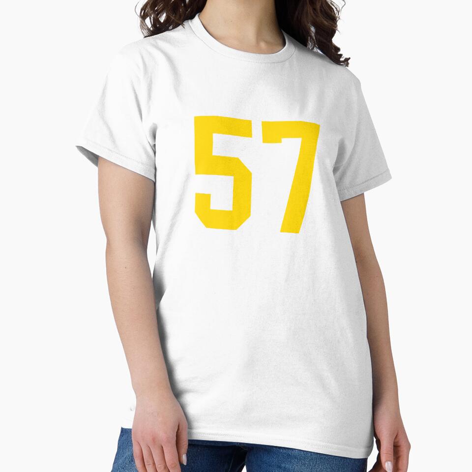 Bold Yellow Sport Number 57 by NECHSTORE