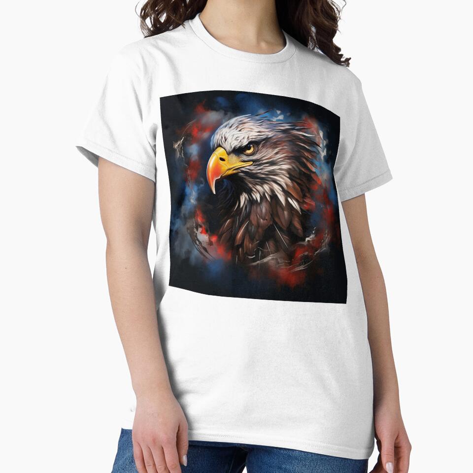 patriotic american flag print by dcrc