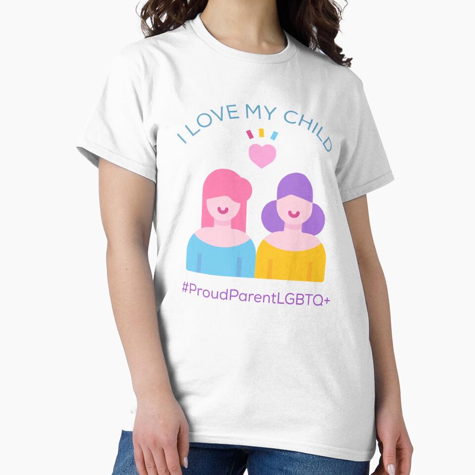 Proud parents who love their child no matter what.  Not a closet mom or dad. LGBTQ+. by PaperDreamPod