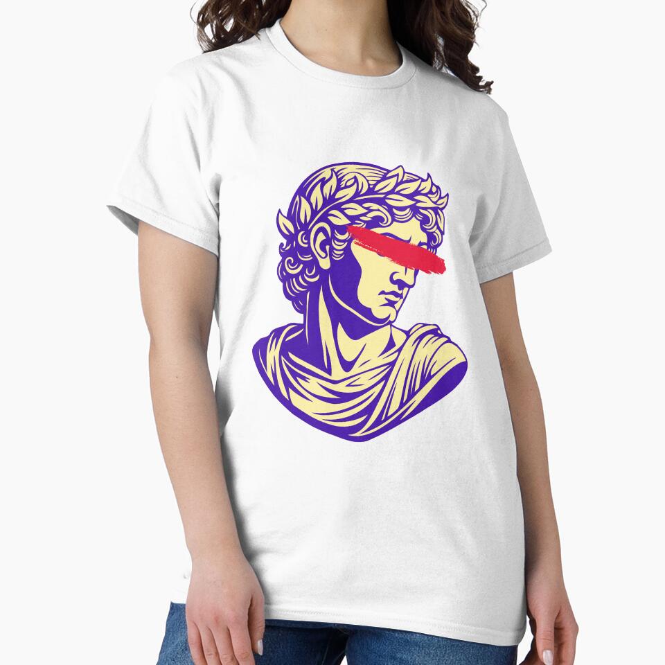 Vector Antique Statue with Beautiful print by Artsyclick
