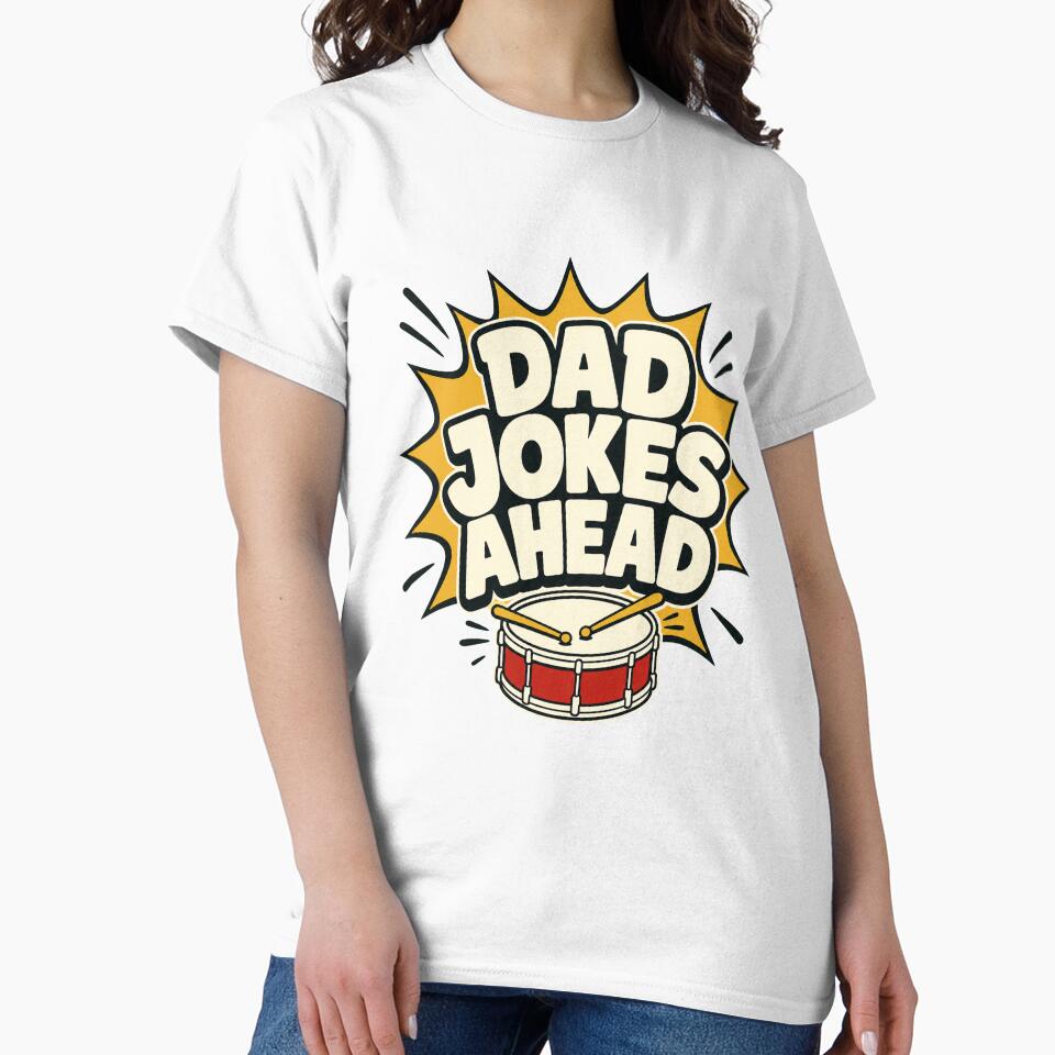 Dad Jokes Ahead Funny Father's Day by pirminio