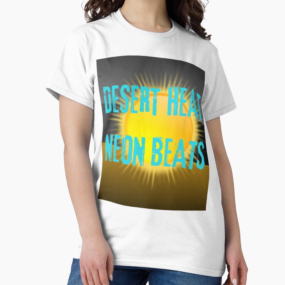 Desert Heat, Neon Beats – Festival Vibes Tee by DPArtWear