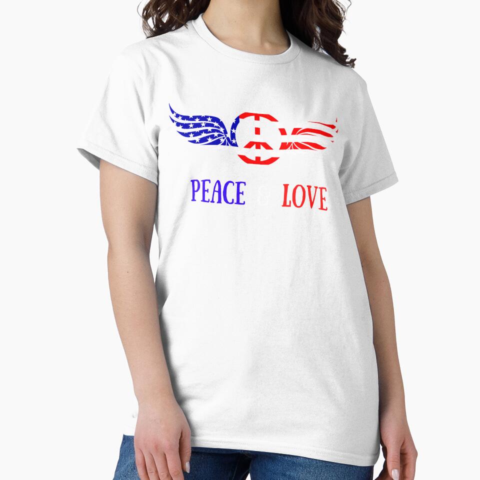 Peace & Love Patriotic by artistoutfitter