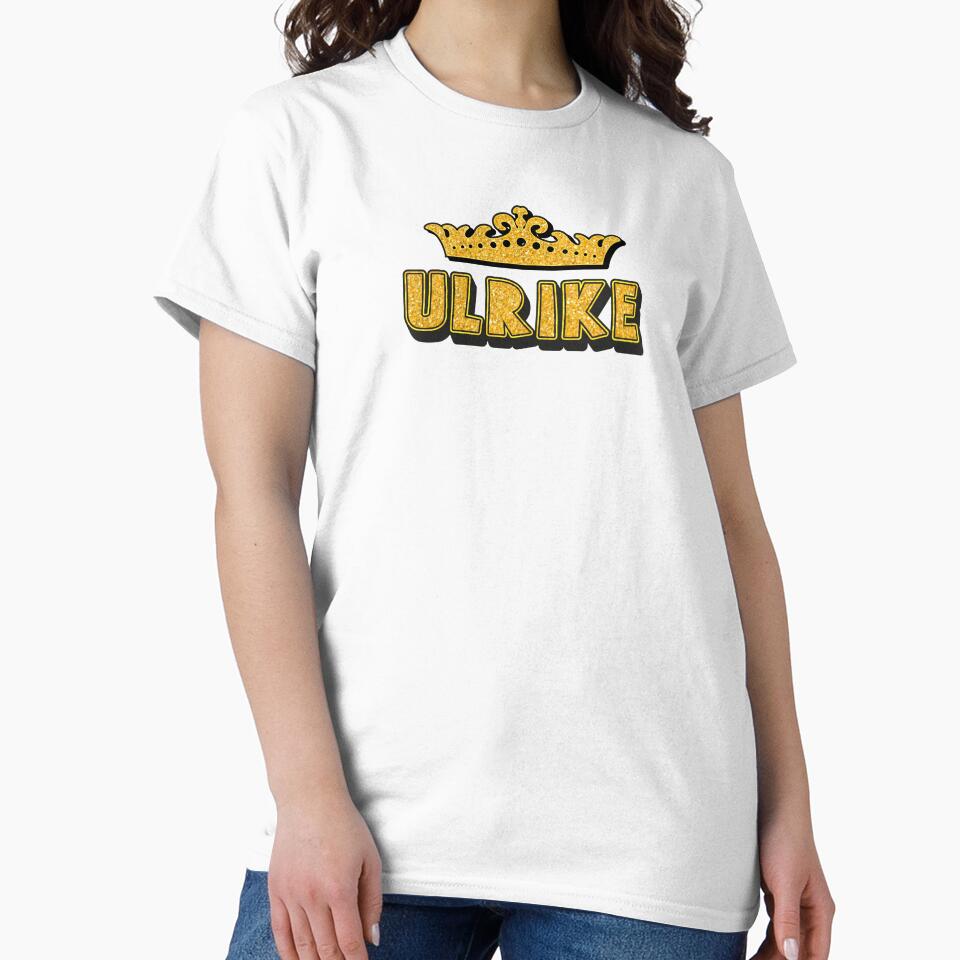Ulrike Personalized Funny Custom Name Crown Design by Watsonarts