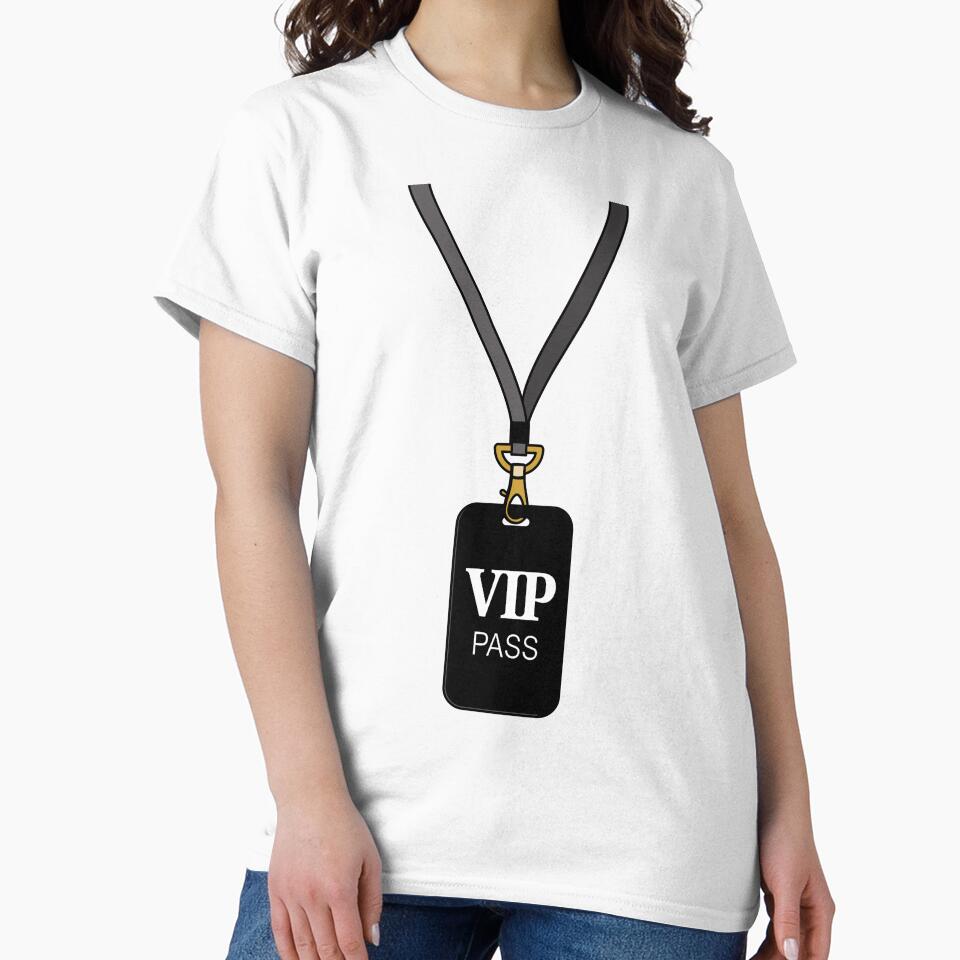 VIP Pass With Lanyard Vector Illustration by THP Creative