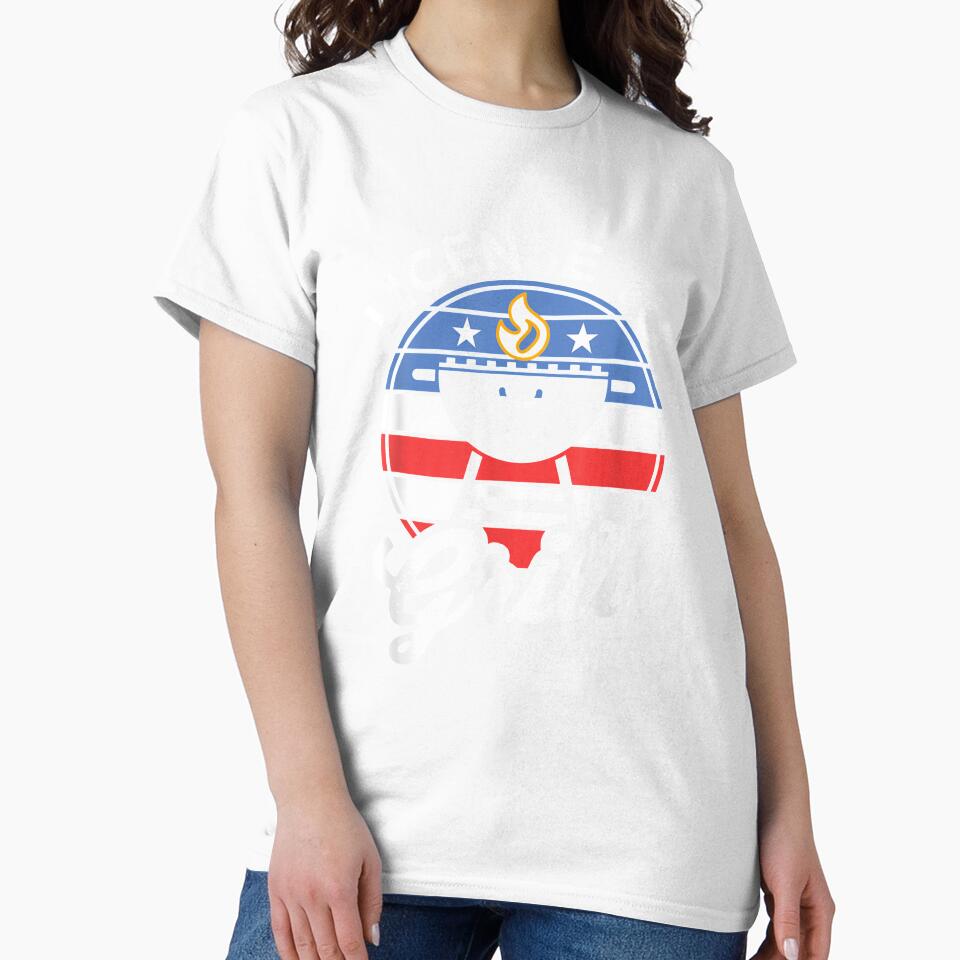 Bbq Grillmaster Funny Patriotic Barbecue Proud American Flag by zpruby