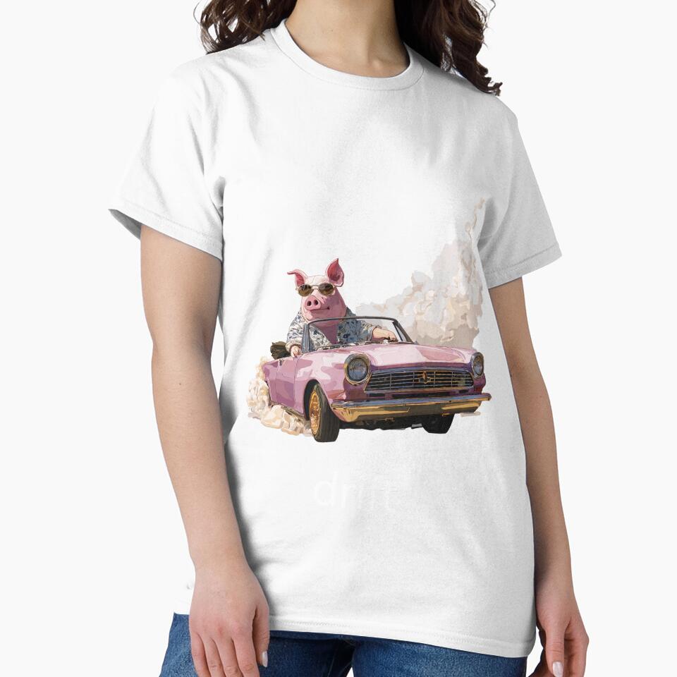 Animal Groups: Hog Drift White Text by WhimsyWildWear