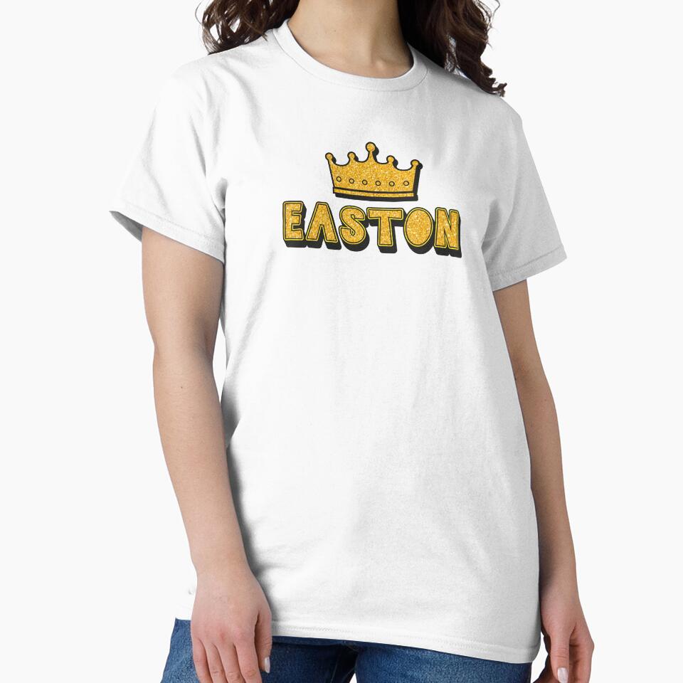 Easton Personalized Name With Crown - Cool & Funny Custom Gift for Men and Boys by Oussinc