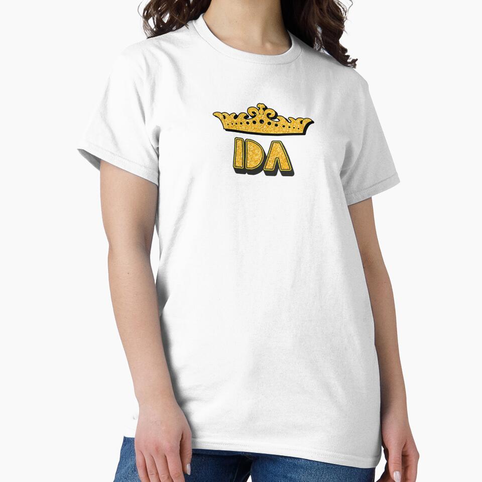 Ida Personalized Funny Custom Name Crown Design by Watsonarts