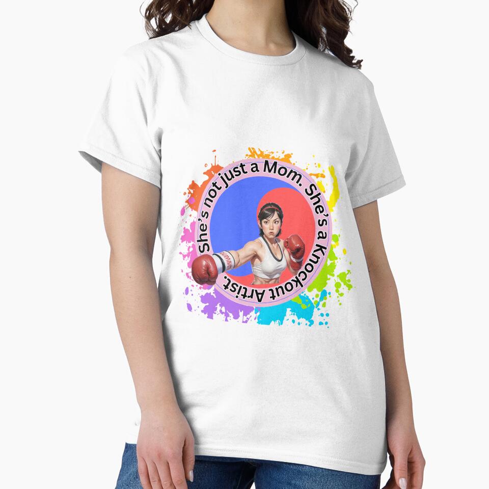 Boxing Mom. She's not just a Mom. She's Knockout Artist. Gift for Mother day. by RoseAIArtRhythm