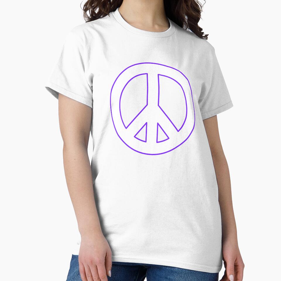 Peace Sign White by Inspirationmotivation