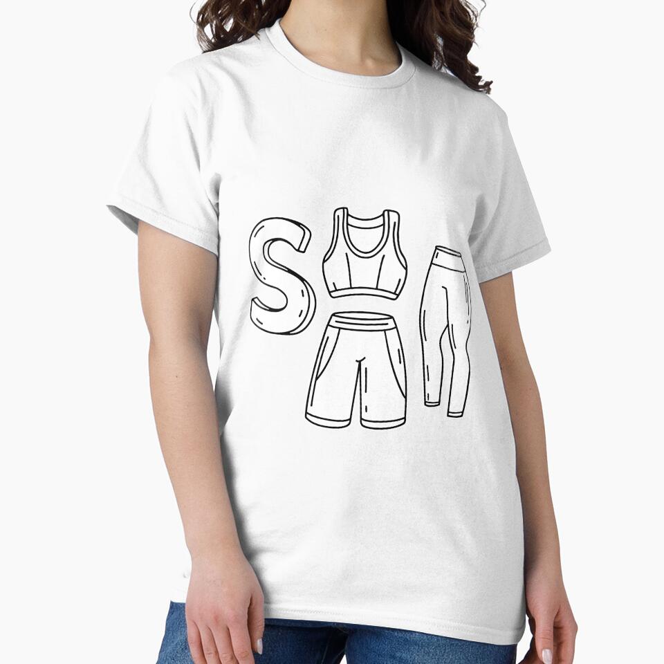 An illustration of letter S stand for Sportswear by rasagamastore