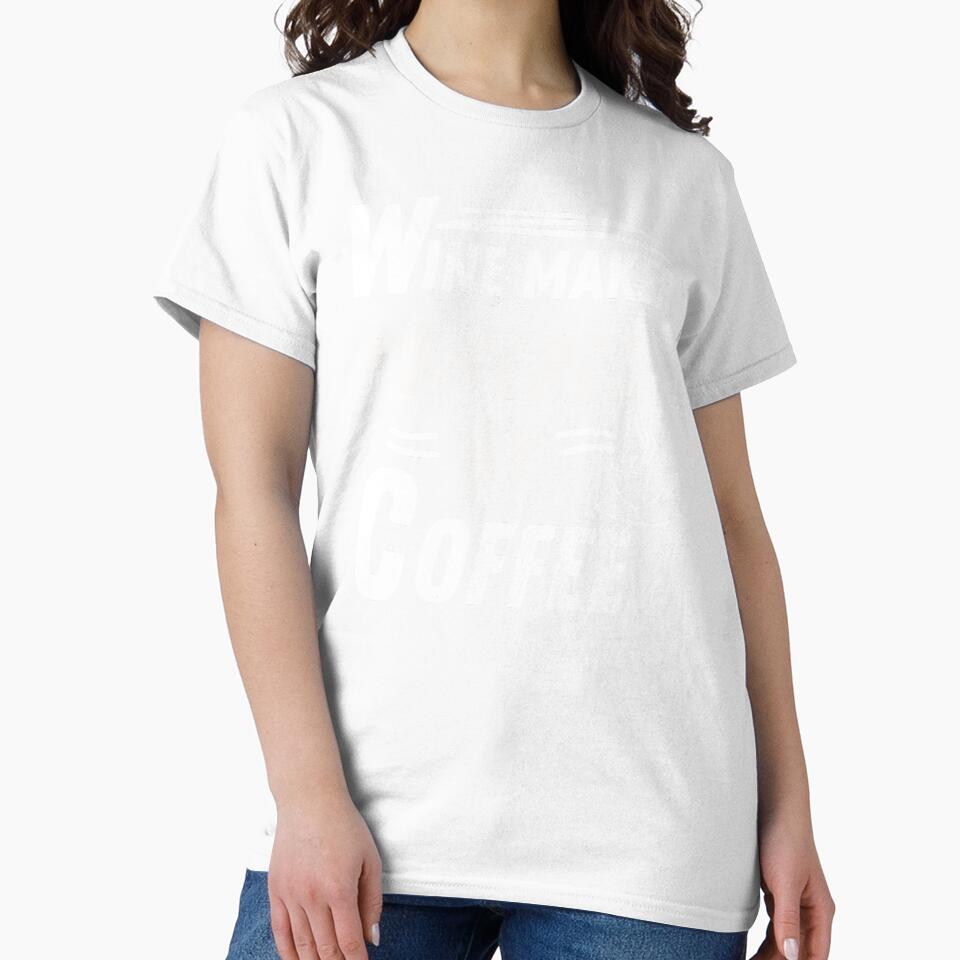 Wine maker powered by coffee by annoying-shirts Unisex , , , Long Sleeve Tee