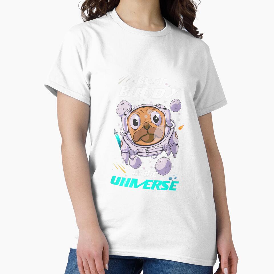 Best Buddy In The Universe Astronaut Dog Cosmonaut Puppy by jennifera11