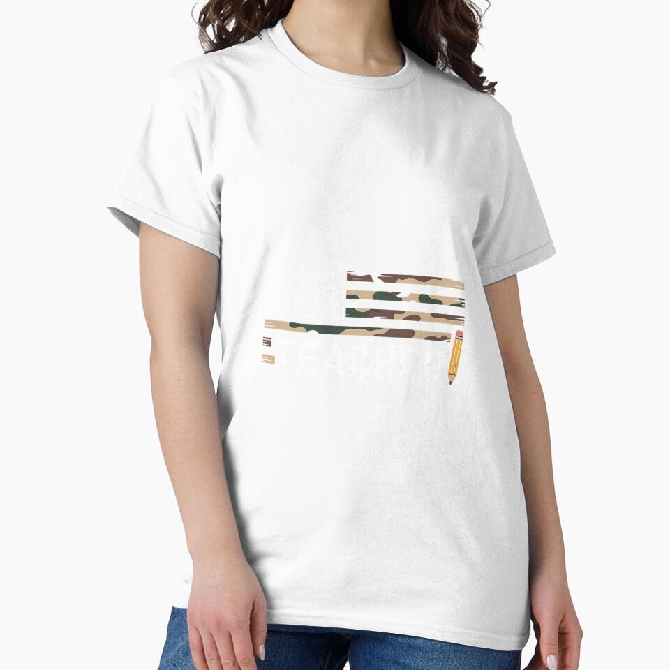 Patriotic Teacher American Flag Camouflage 4th of July by ThomasanHunter